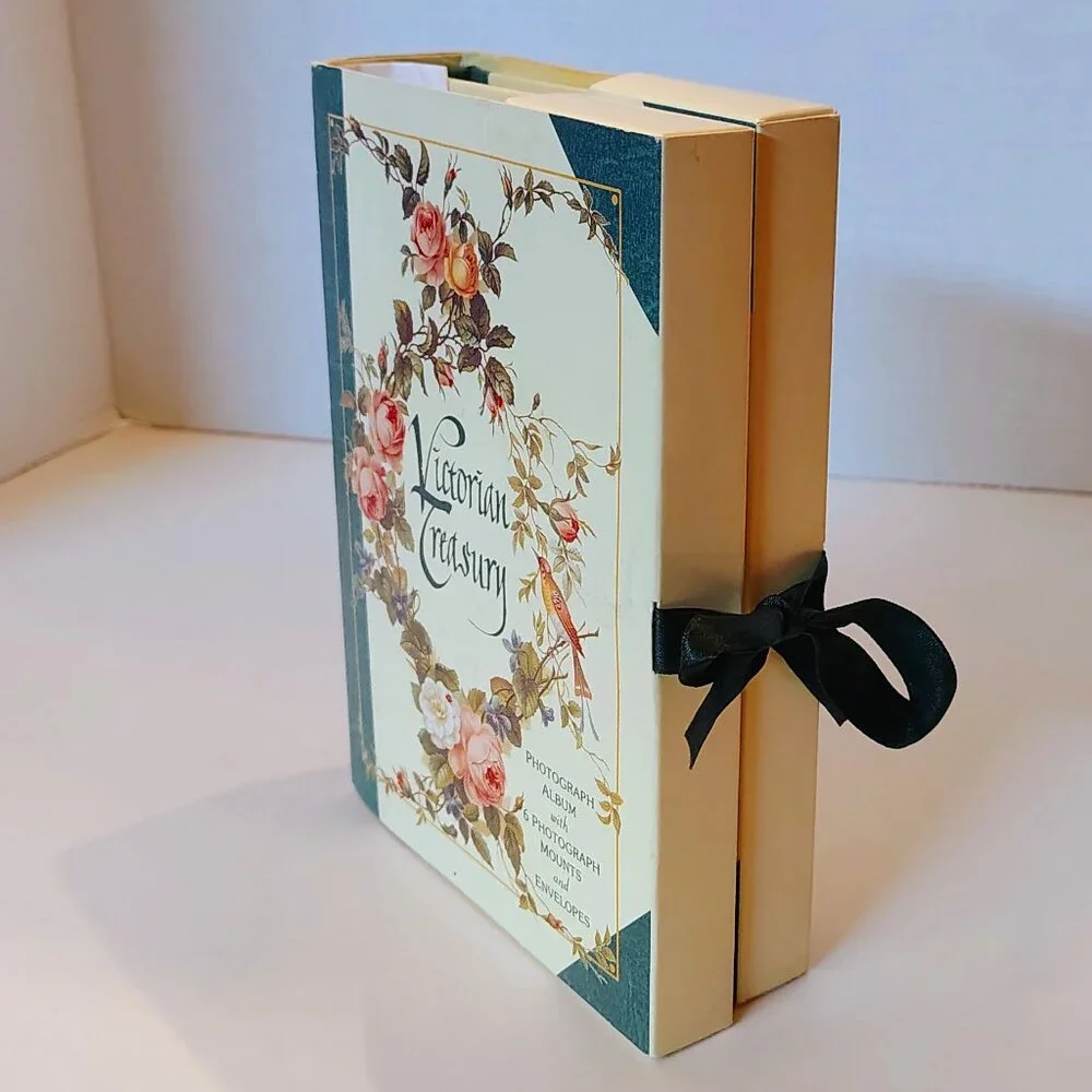 VINTAGE Victorian Treasury Photograph Album & Photo Mounts & Envelopes